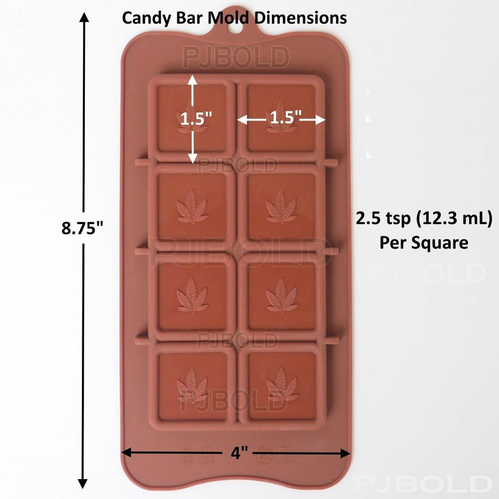 Buy Small Leaf Chocolate Bar Mold Tray (2 Pack) – PJ Bold