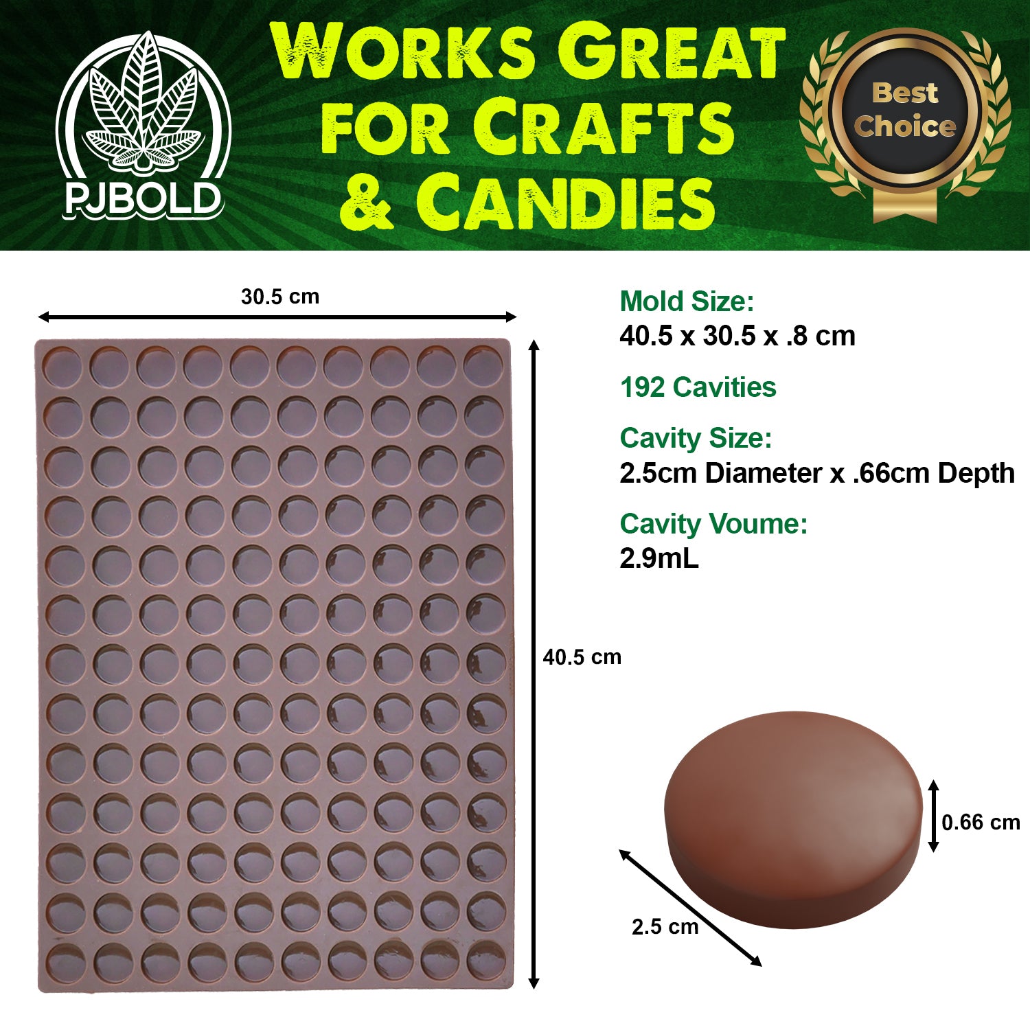 40 Cavity Mini Sphere Silicone Mold With Lid Options Chocolate Ice