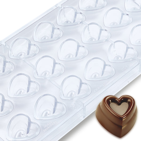 10mL Heart Mold, 21 Cavity, Polycarbonate P1001