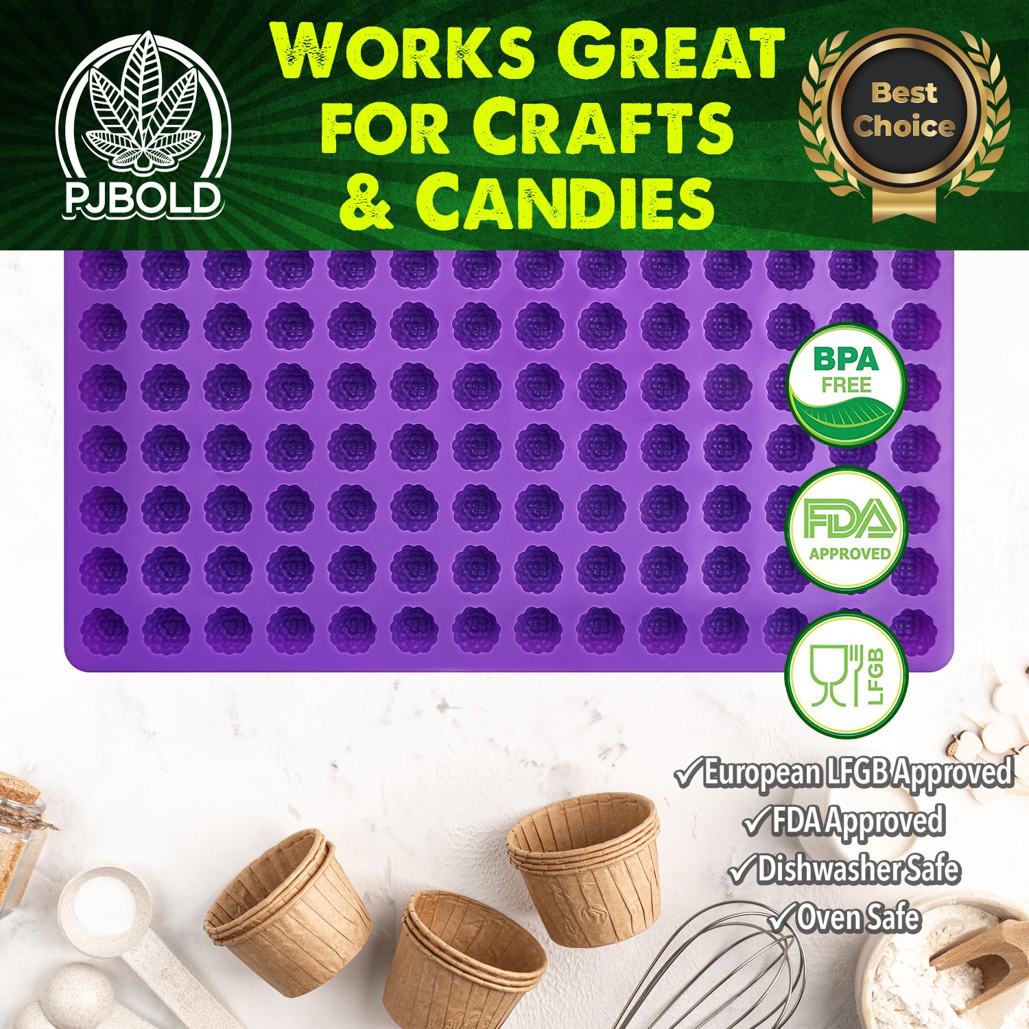 Mushroom Candy Mold, 2 Pack – PJ Bold