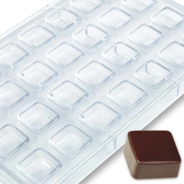 Square Chocolate Making Mould Polycarbonate Chocolate DIY Mold 21 Cavities  Candy Ice Cube Molds