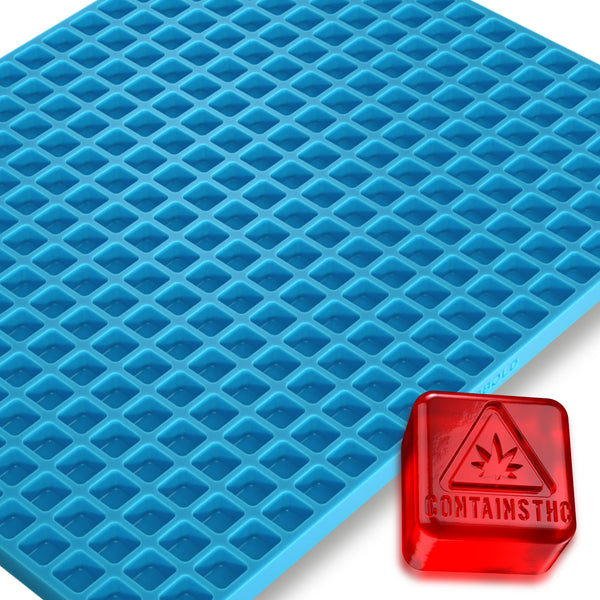 MA, ME, RI, VT THC Square Silicone Mold- 3.5mL, 266 Cavity, Half Sheet