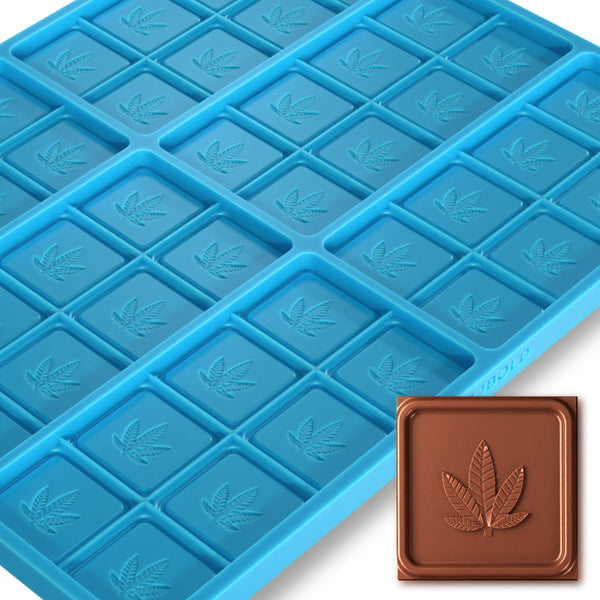 Leaf Candy Bar Mold, 6 Cavity