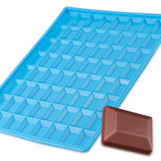 Moule rectangulaire en silicone pour barres de bonbons à casser, 64 pièces