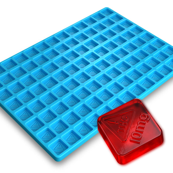 NV THC 10mg Square Silicone Mold, 4.75mL, 104 Cavity, Half Sheet