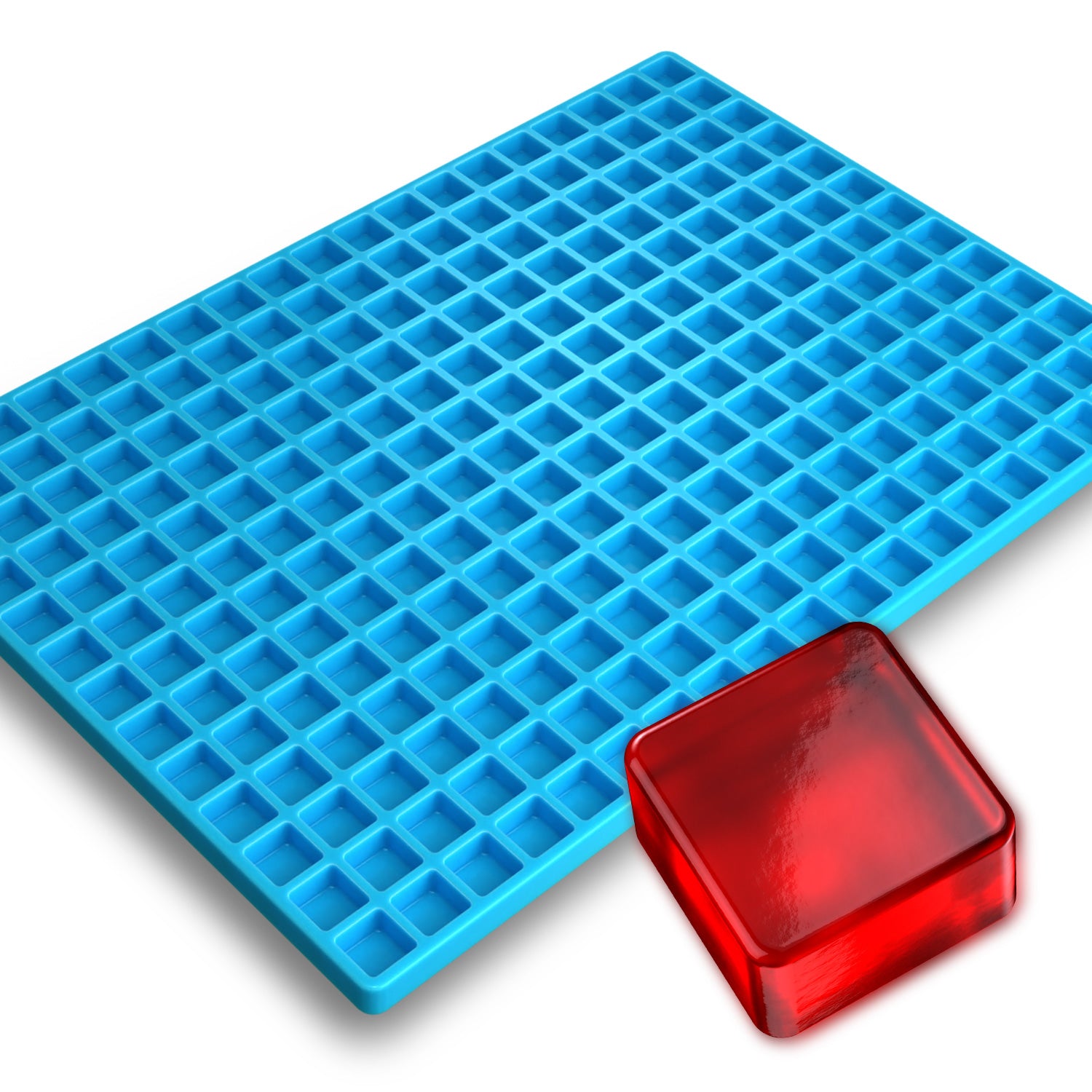 Square Silicone Mold, 3mL, 247 Cavity, Half Sheet