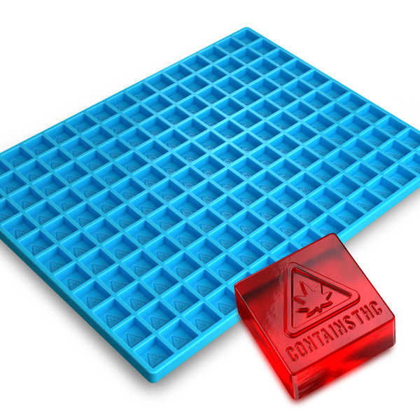 MA, ME, RI, VT THC Square Silicone Mold- 4.75mL, 165 Cavity, Half Sheet