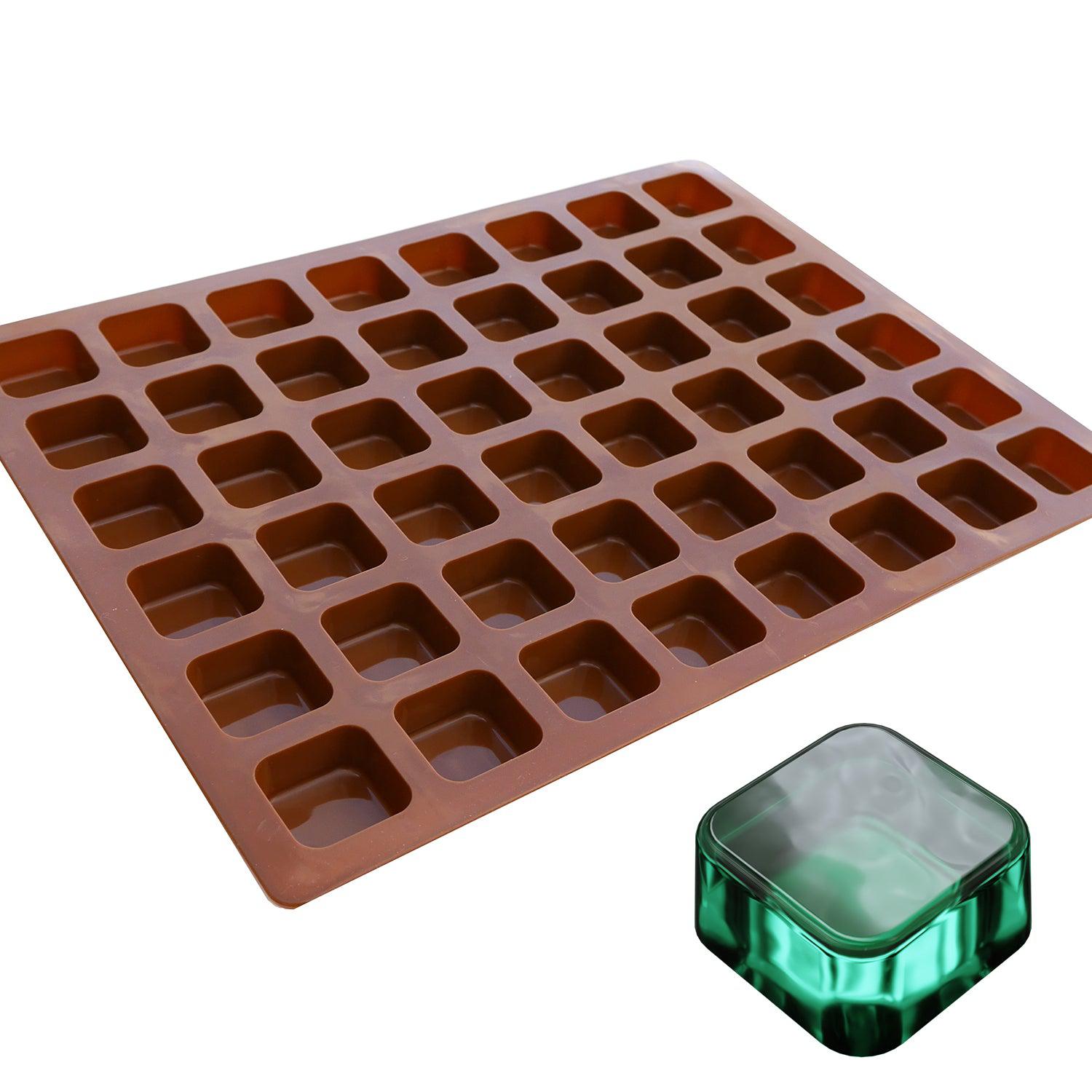 Funbaky Chocolate Silicone Molds - Square Candy Molds for