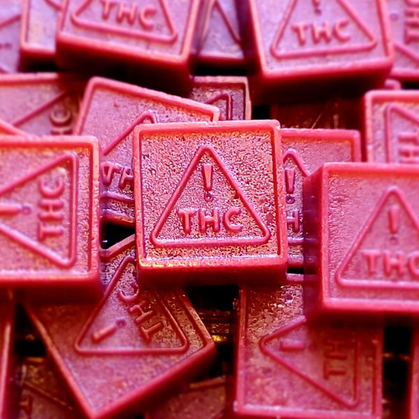 CA State THC Logo Gummy Triangles Silicone Candy Mold Half Sheet - 3mL -  224 Cavity