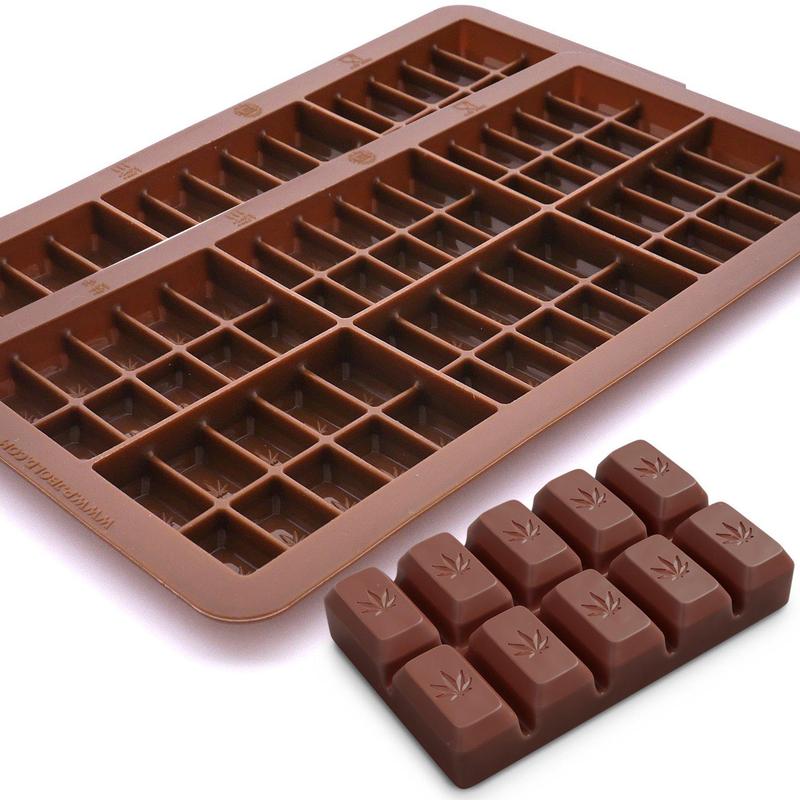 Molds Chocolate Flexible Silicone Ice Cube Trays Foyod 2 Packs
