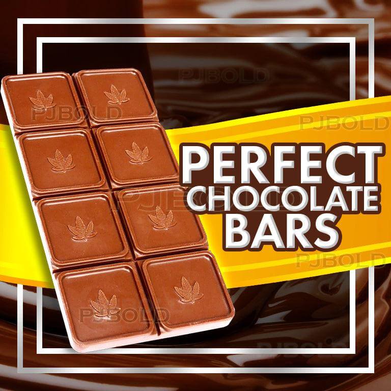 9pc Square Chocolate Bar Mold - CO, FL, NM, OH THC Symbol - Polycarbon